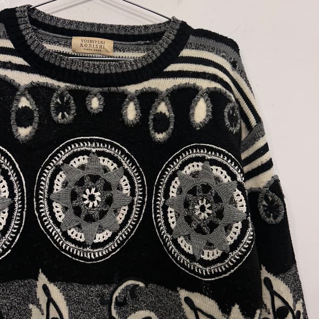 요시유키 코니시 재팬 빈티지 케이블 니트