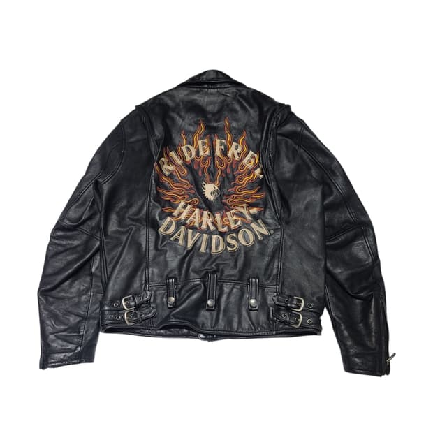 할리데이비슨 플레임 레더자켓[L]