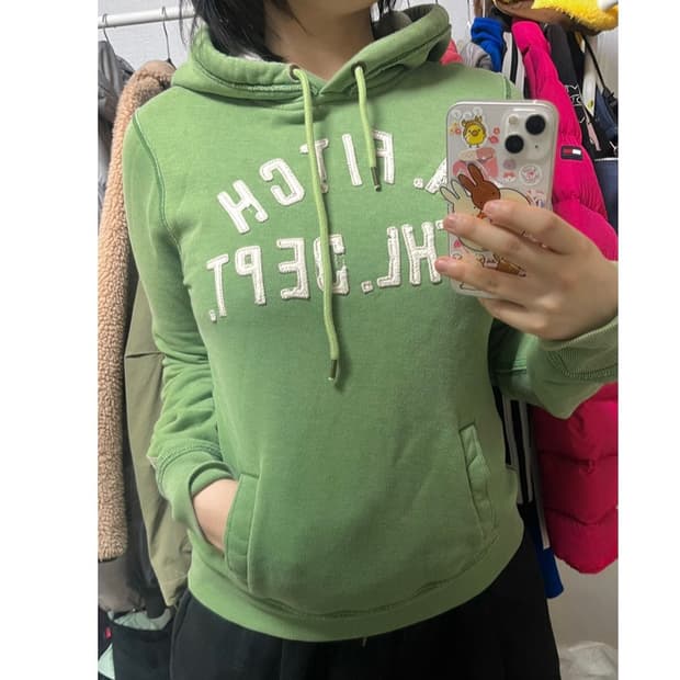 아베크롬비 말차 후드티