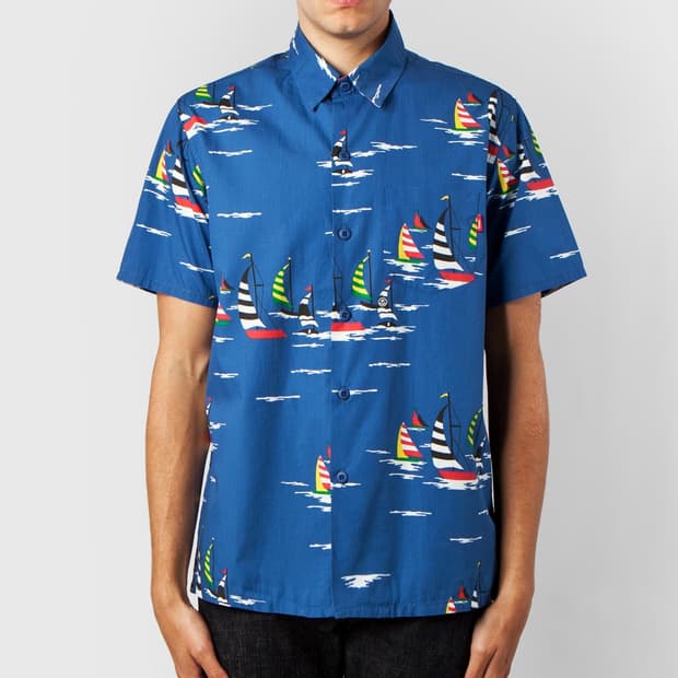 Stussy Blue Sailing 알로하 Shirts