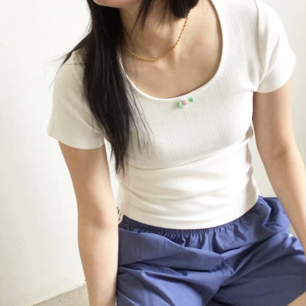 포니테일 ponytail Petit Ribbon T-Shirts