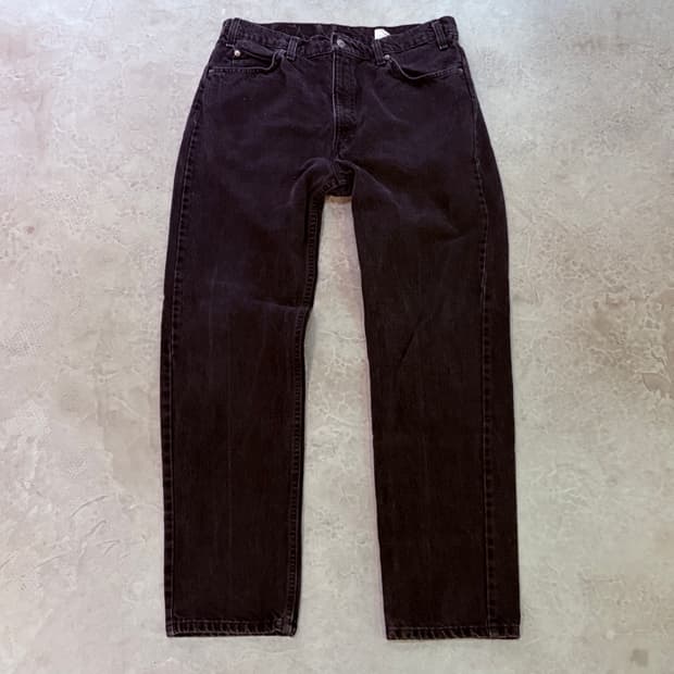 [36/32] USA 리바이스 505 오렌지탭 orange 흑청 블랙