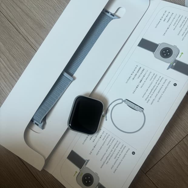 애플워치 se 2세대 실버 40mm