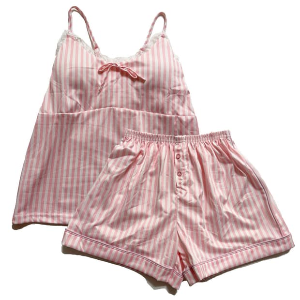 새상품 여자 스트라이프 봄 여름 상하의 홈웨어 잠옷 세트