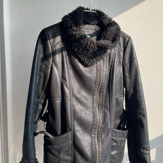 Vintage Safari shearling short coat
