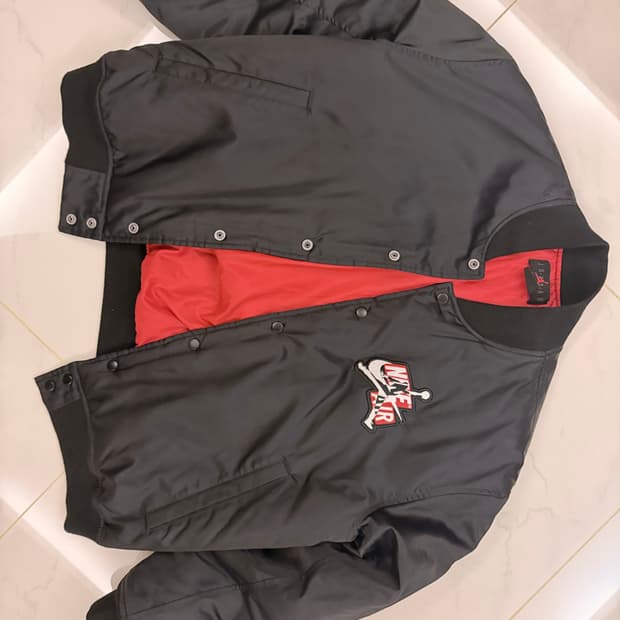 조던 블랙 봄버 자켓 NIKE AIR 패치