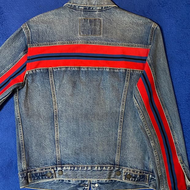 Levis 리바이스 체스트 포켓 라펠 데님 자켓 청자켓