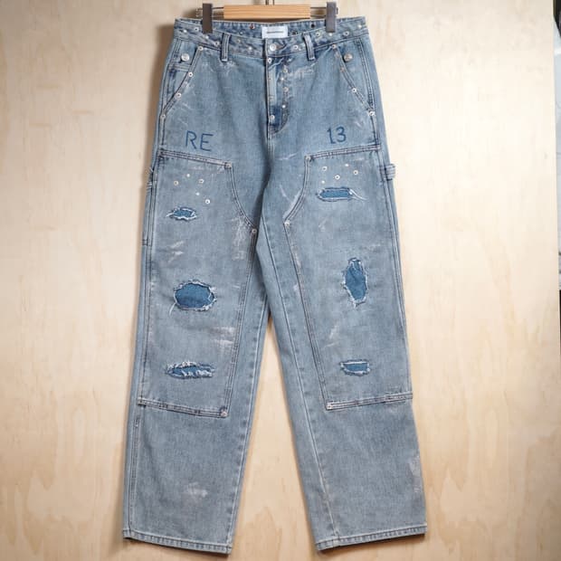 레저렉션13 핸드메이드 디테일 데님팬츠