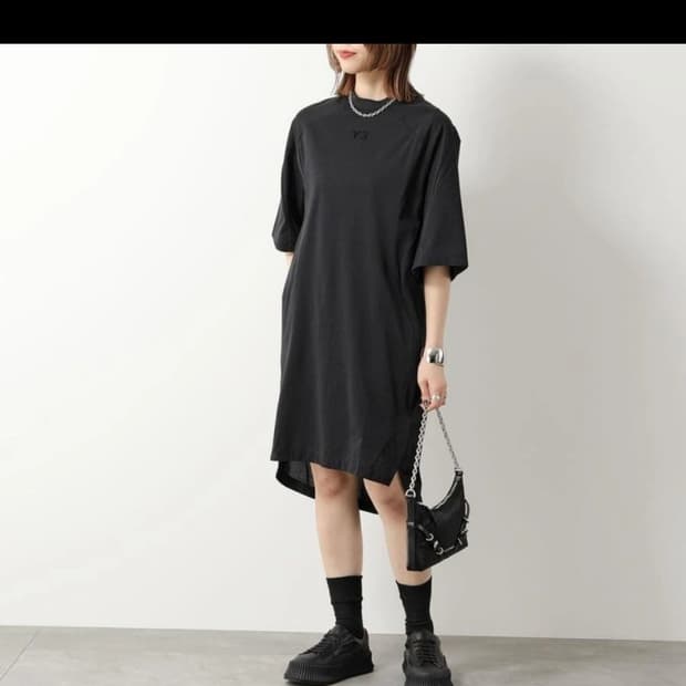 Y-3 RUST DYE TEE DRESS