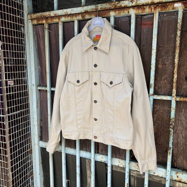 Levis 90S 화이트 탭 트러커 자켓