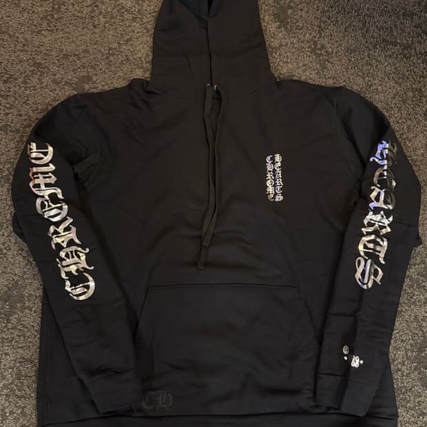 (XL) 새상품 크롬하츠 1988 후드 블랙/크롬실버
