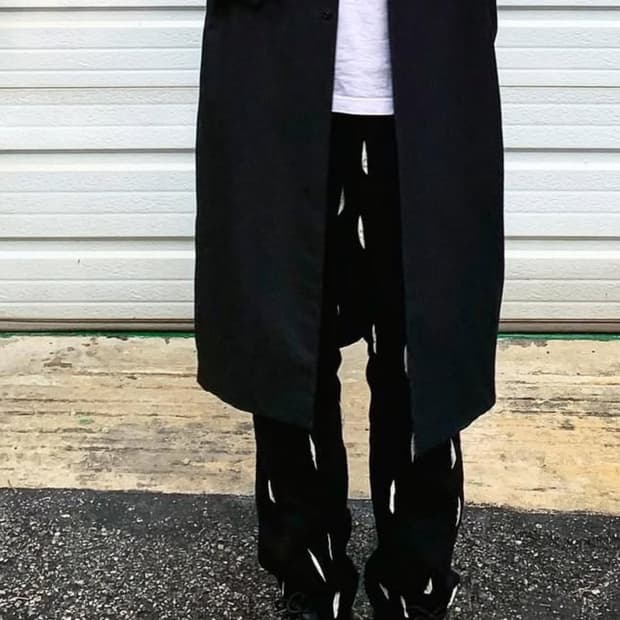 강정석 퍼 팬츠 