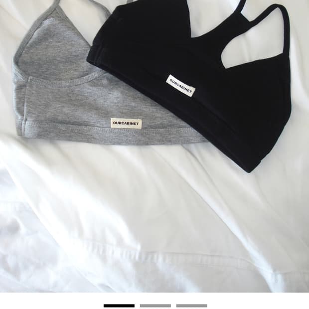 새상품 아워캐비넷 Lime 브라렛 그레이