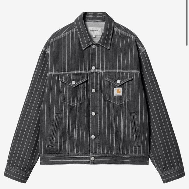 칼하트 오를레앙 자켓 orlean stripe jacket (m)