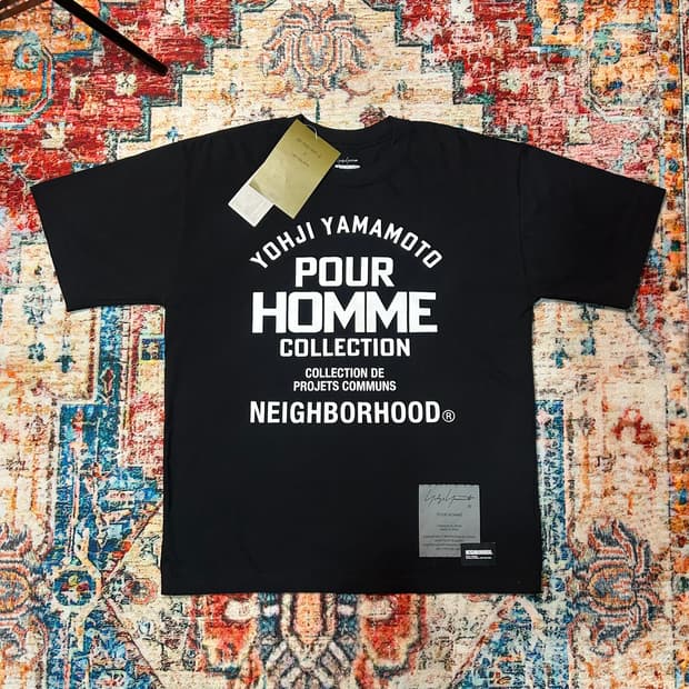 [L] 25ss 요지야마모토 네이버 후드 콜라보 반팔