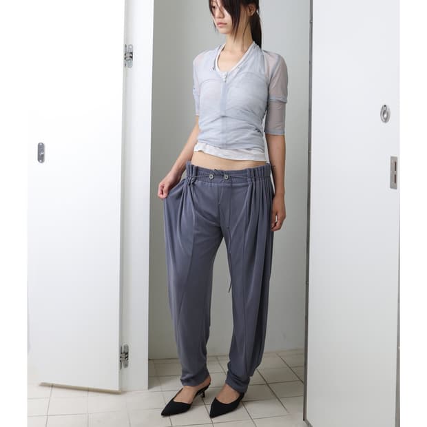 울리카 상투스 CURTAIN JOGGER PANTS (워시드블루)