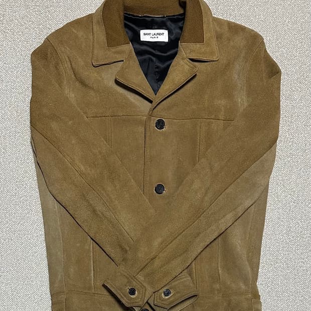 생로랑 스웨이드 자켓