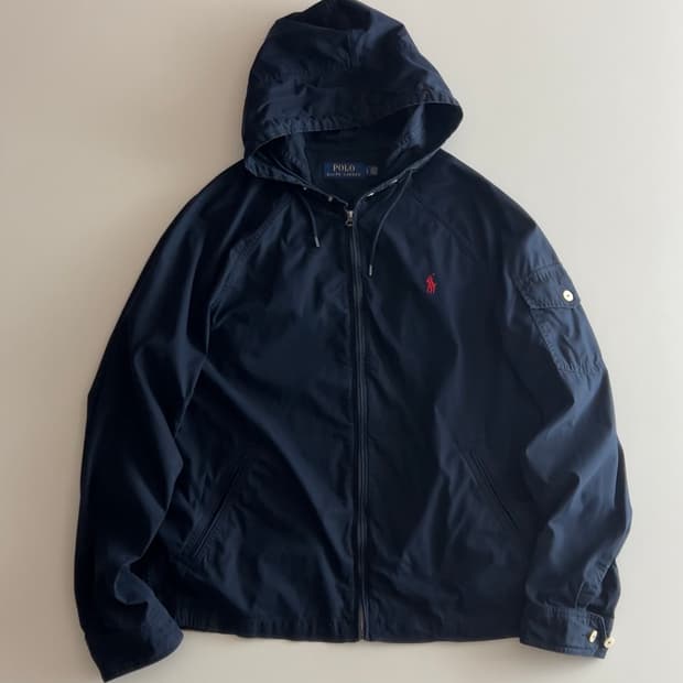 폴로 랄프로렌 네이비 후드자켓 L