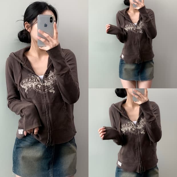 폴로 진스 후드집업