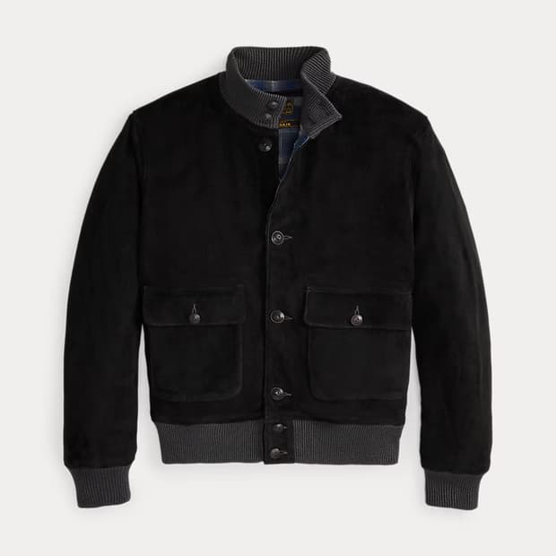 RRL 더블알엘 디어스킨 스웨이드 봄버 자켓