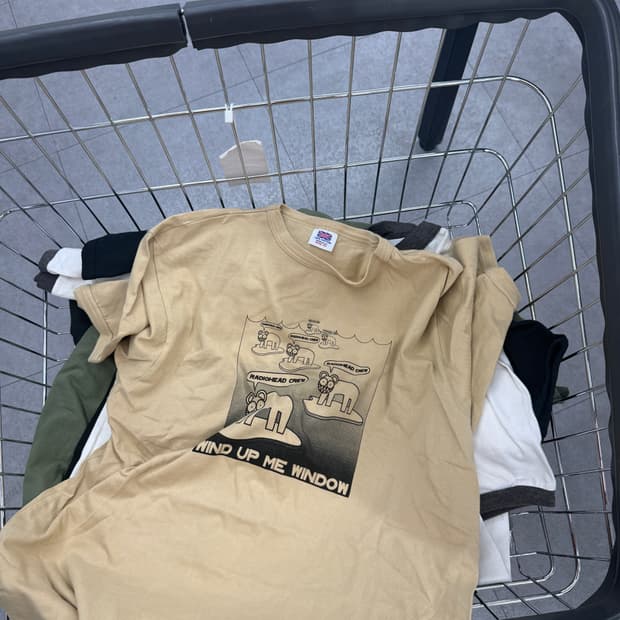 2000/01 라디오헤드 크루 티셔츠