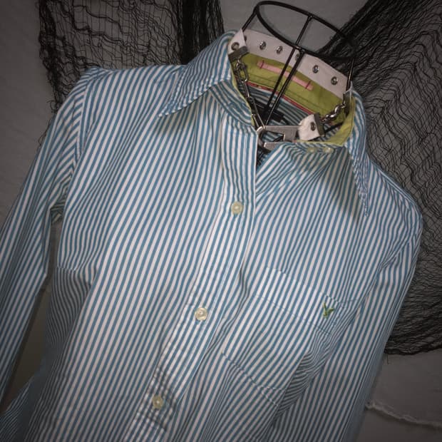 American Eagle fairy mint slim shirt 