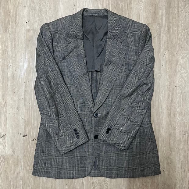 Lanvin Paris 남성 클래식 체크 정장 자켓 L(100)