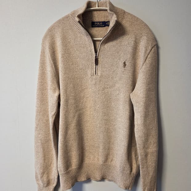 폴로 랄프로렌 모크넥 반집업 스웨터