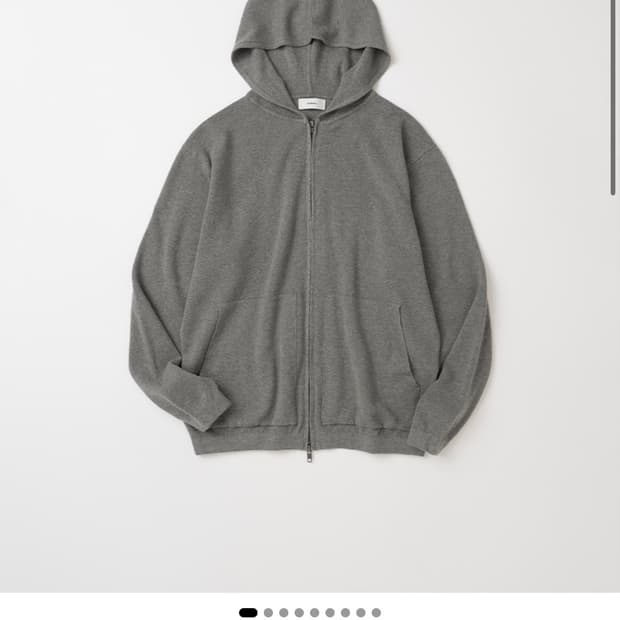 마이라이브러리 Linen knit Hooded jacket M