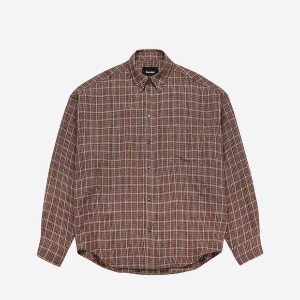 카미엔 린넨체크셔츠 2사이즈