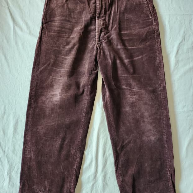 60s boatsail cloth coduroy trouser
