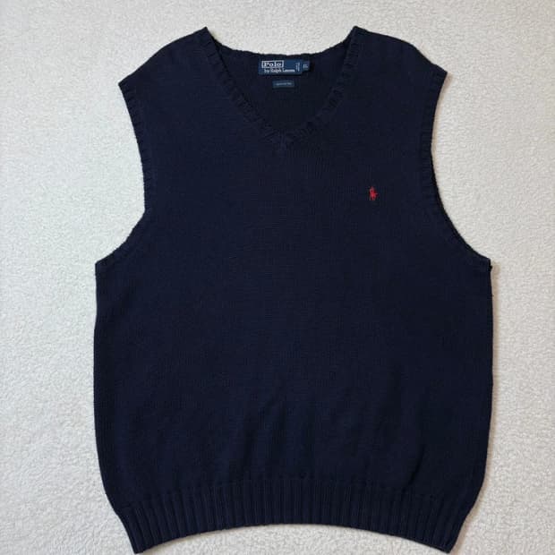 폴로 랄프로렌 90's 코튼 니트 조끼 PN6258