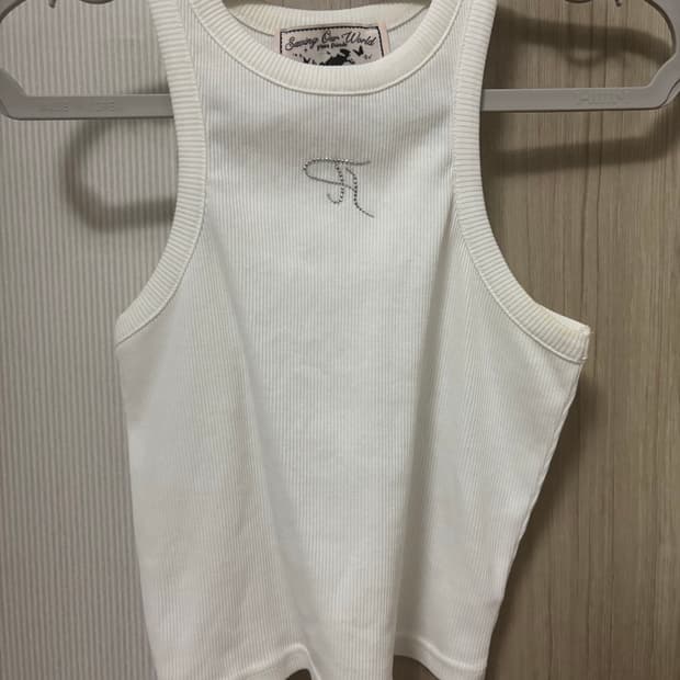 쓰리타임즈 쥬얼 탱크 탑 크롭 s