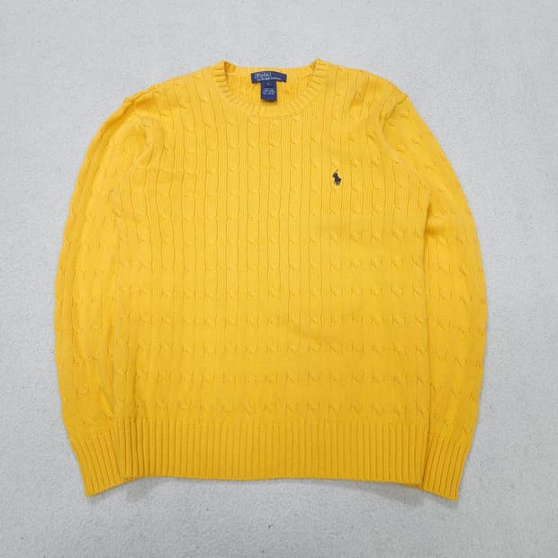 폴로 랄프 로렌 케이블 니트 L