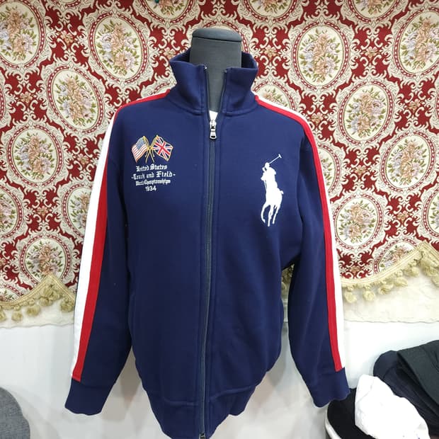 폴로 랄프로렌 usa 빅포니 트랙 엔 필드 집업 자켓


