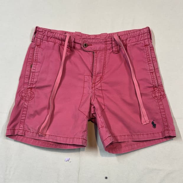 S) 폴로 랄프로렌 두산 프렙스터 면바지 반바지 핑크