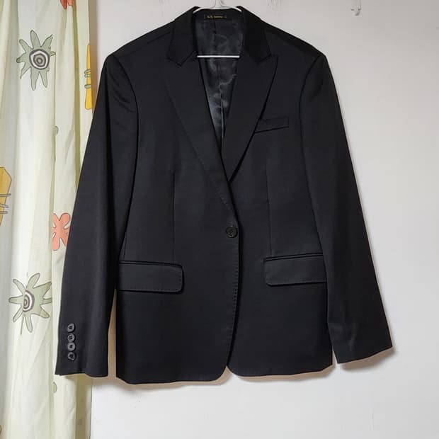 XS homme 블랙 정장 자켓 95