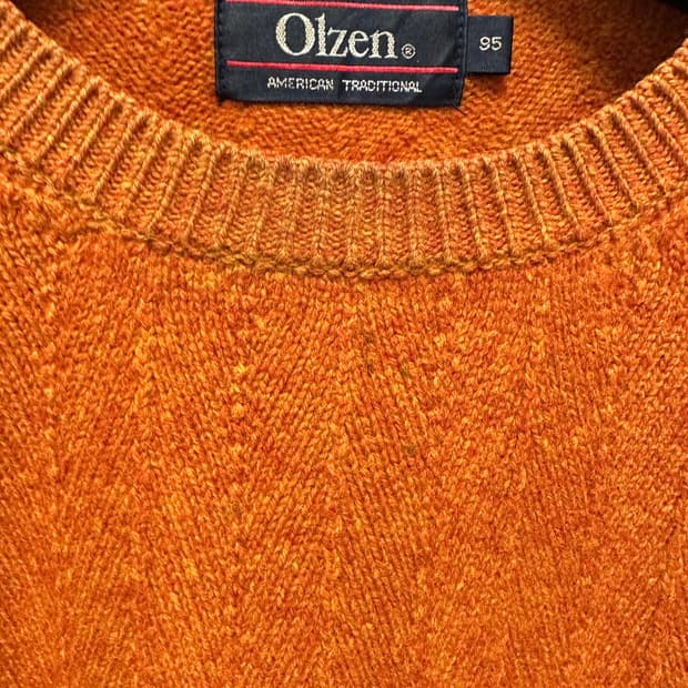 올젠 오렌지 스웨터 95