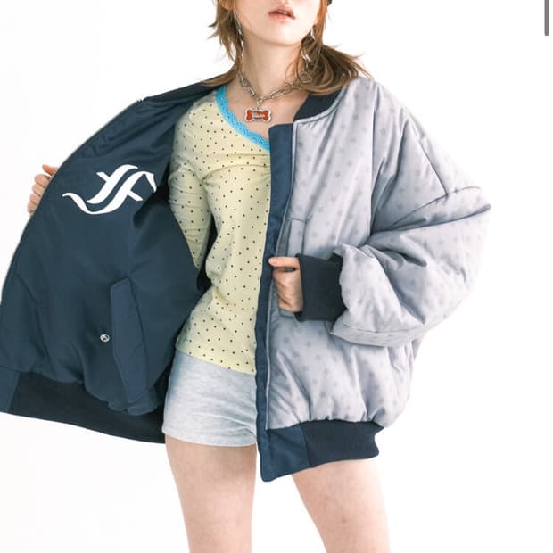 샵페어리 봄버자켓 네이비