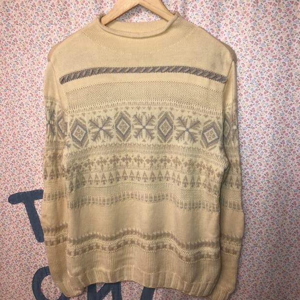 nordic roll up neck knit