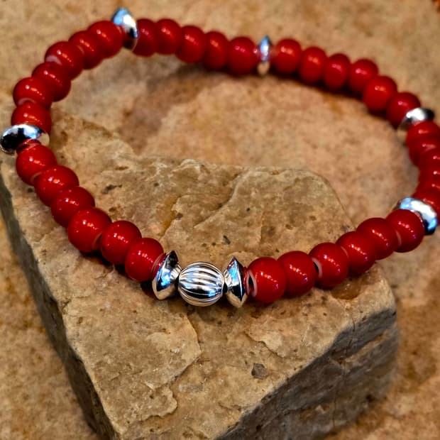 Silver925 American Glass Biz bracelet