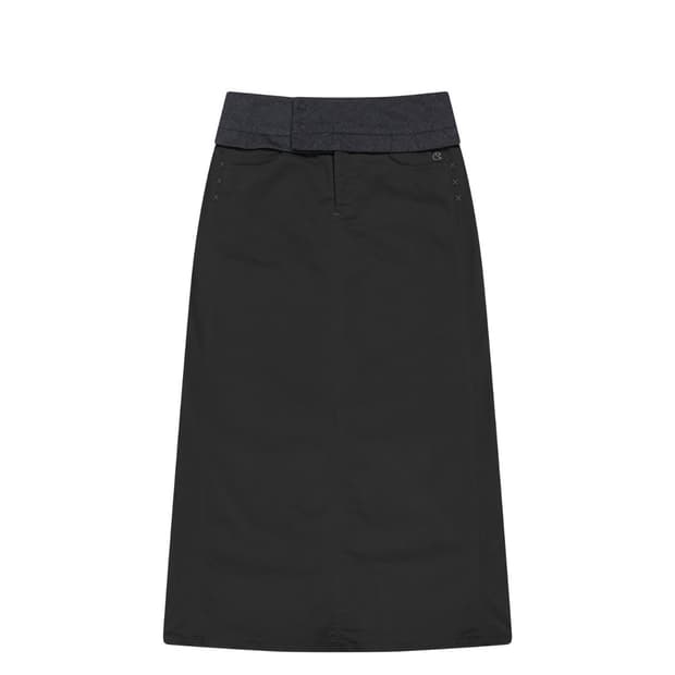 WAIST PANEL SKIRT CHARCOAL