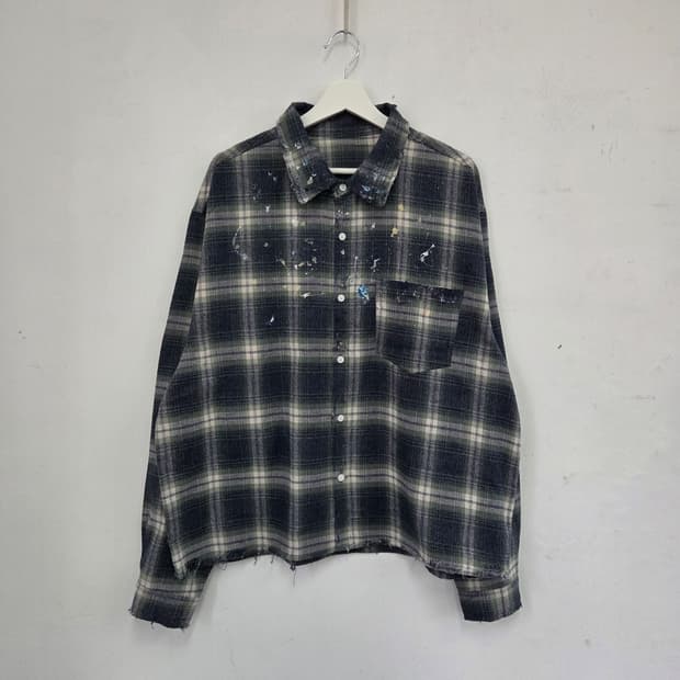 빈티지 체크셔츠