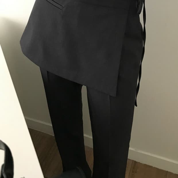 미드나잇 무브 랩스커트 슬랙스 