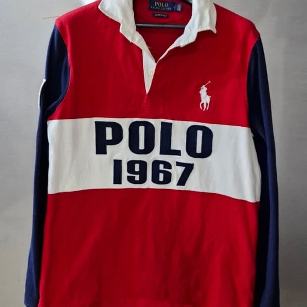 정품 폴로랄프로렌 빅포니 성조기 슬리브 S