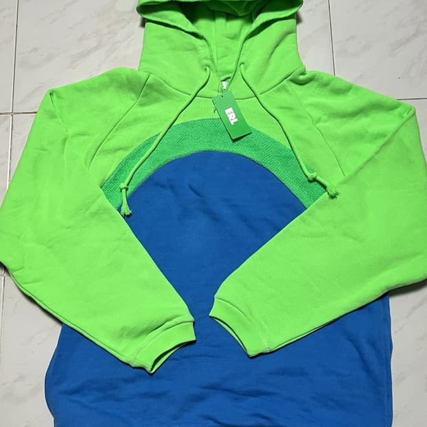 ERL 이알엘 레인보우 드로스트링 후드