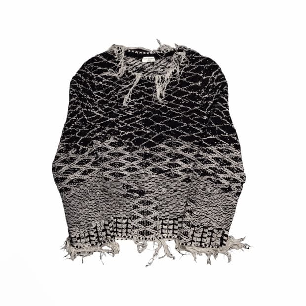 SS17 Saint Laurent Distressed Knit