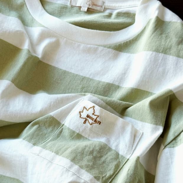 Design stitch border stripe over t-shirt