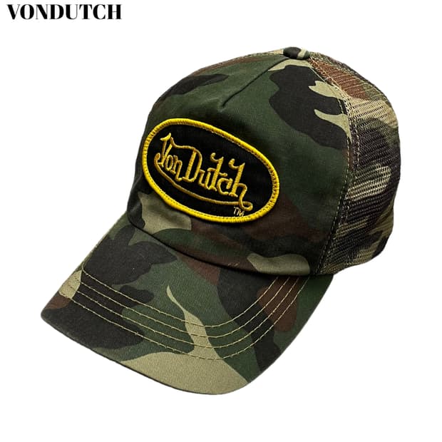 Vondutch Camo Mesh Ball Cap