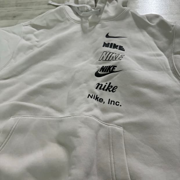 나이키 프린팅 후드티